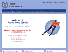 Tablet Screenshot of ijsclubnovazembla.nl